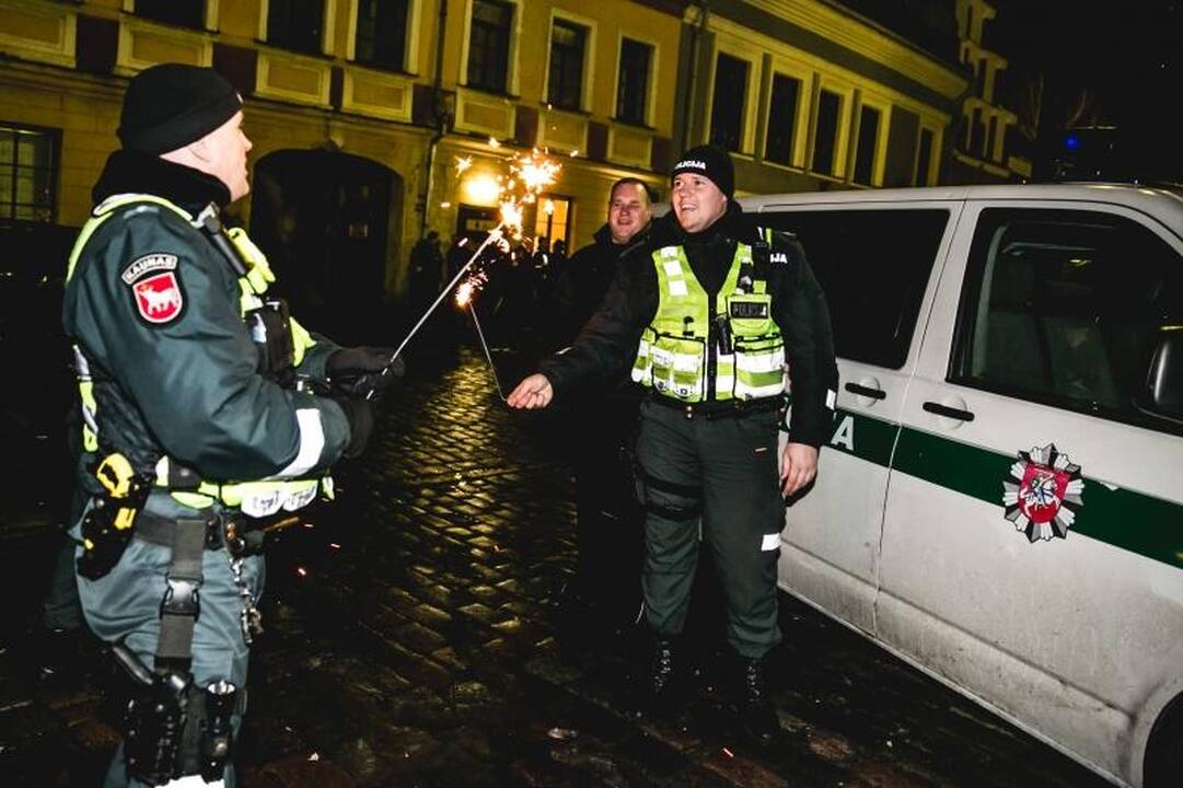 Kaunas pakiliai sutiko Naujuosius metus 