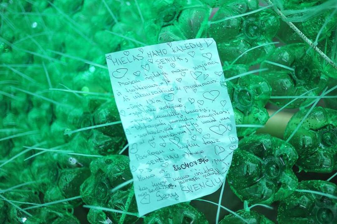 Kalėdų eglei kauniečiai patiki slapčiausias svajones