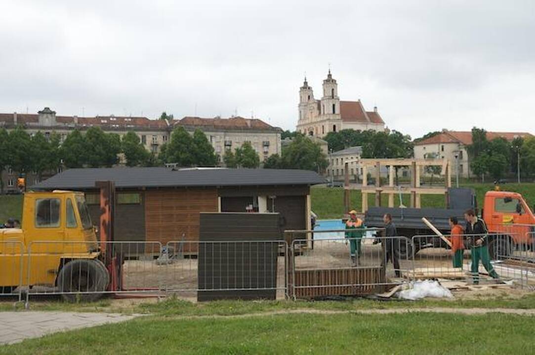 Atidaroma pirtis prie sostinės Baltojo tilto 