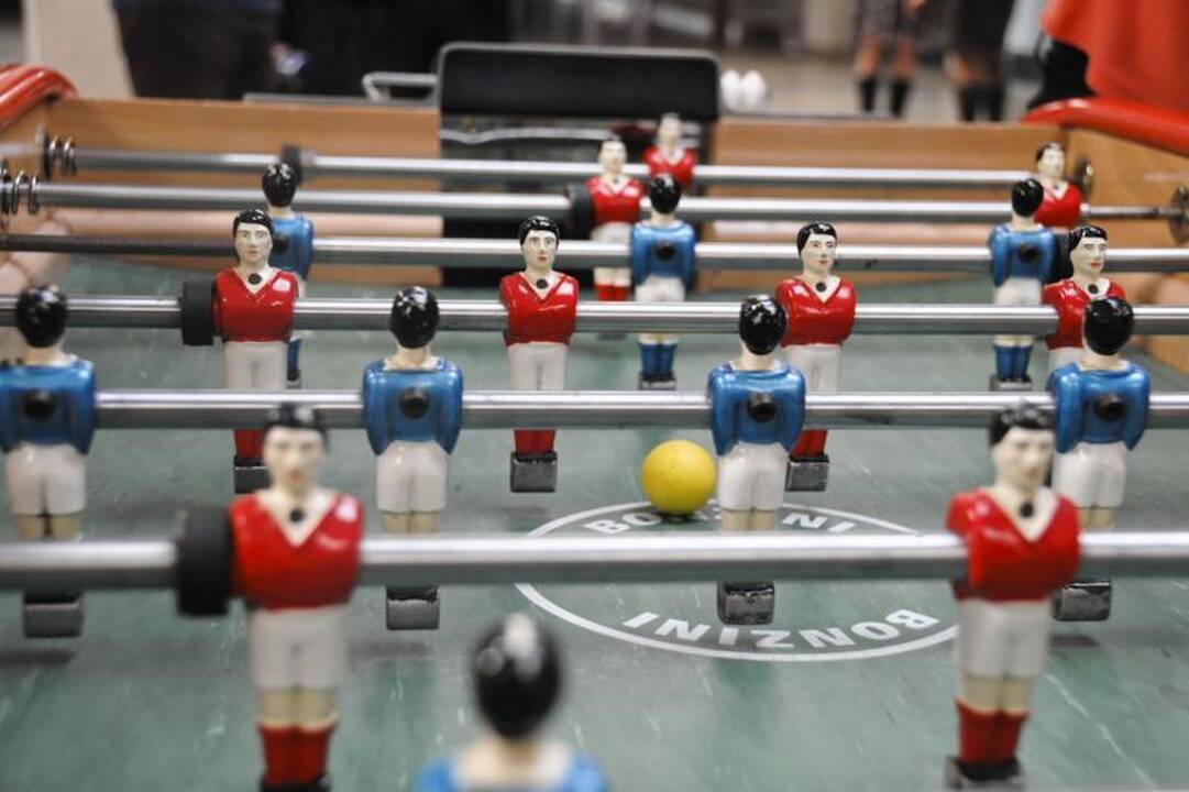 LRT darbuotojams - nemokamos Lietuvos stalo futbolo rinktinės pamokos