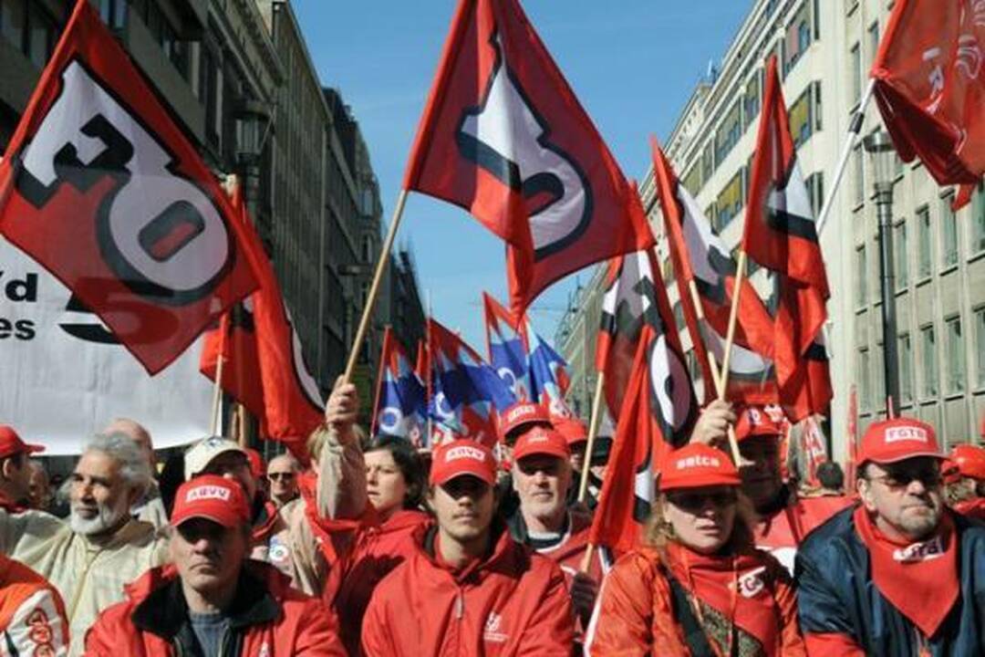 Daugelis Briuselio rajonų užblokuoti dėl protesto akcijų