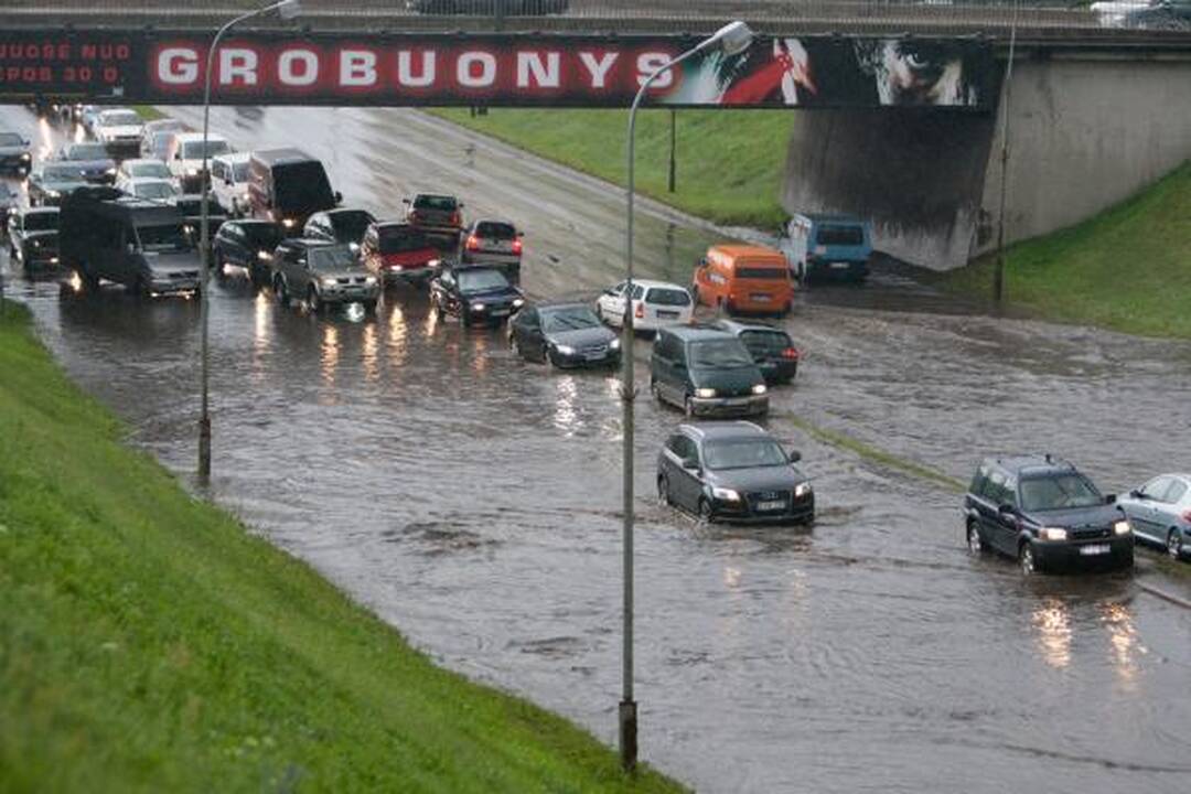 Liūtis ilgam paralyžiavo Vilniaus transportą