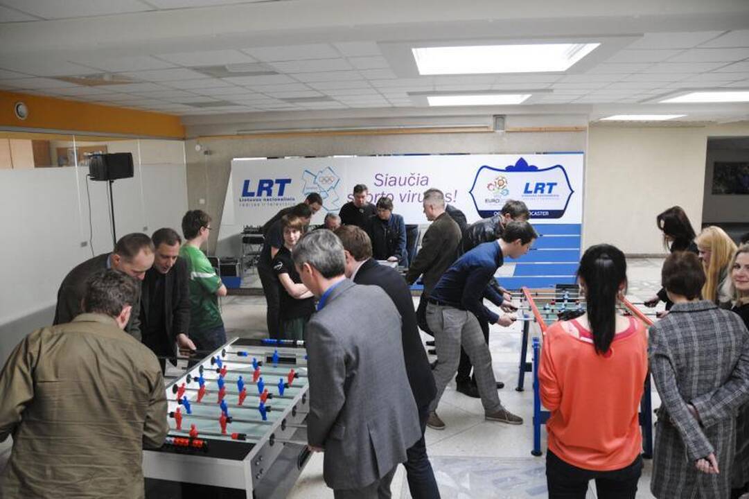 LRT darbuotojams - nemokamos Lietuvos stalo futbolo rinktinės pamokos