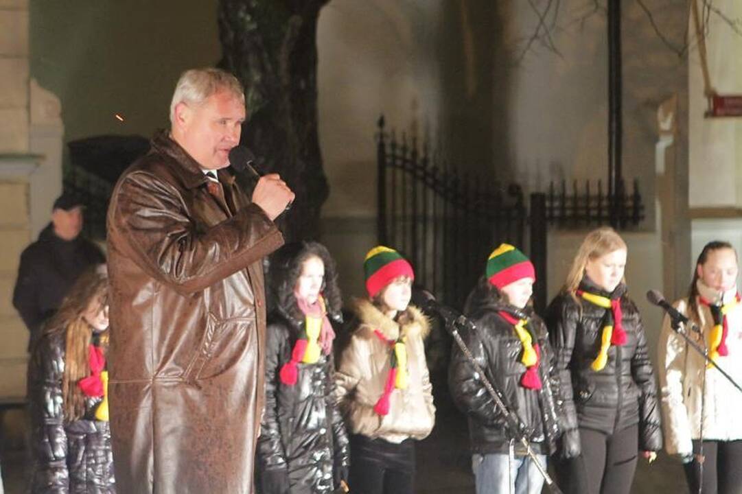 Klaipėdoje liepsnojo laužai, skirti Sausio 13-ajai 