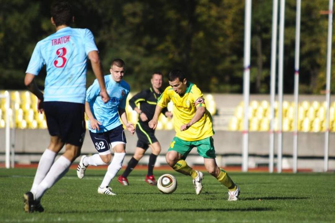 Dvejuose Lietuvos futbolo A lygos mačuose šeštadienį - 10 įvarčių