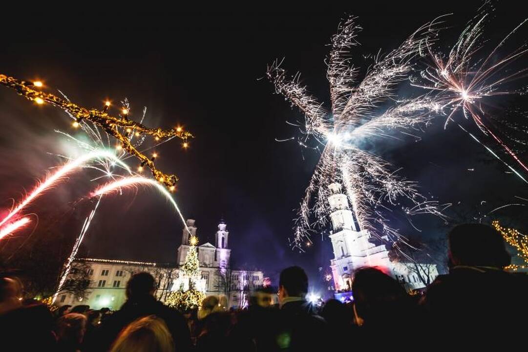 Kaunas pakiliai sutiko Naujuosius metus 