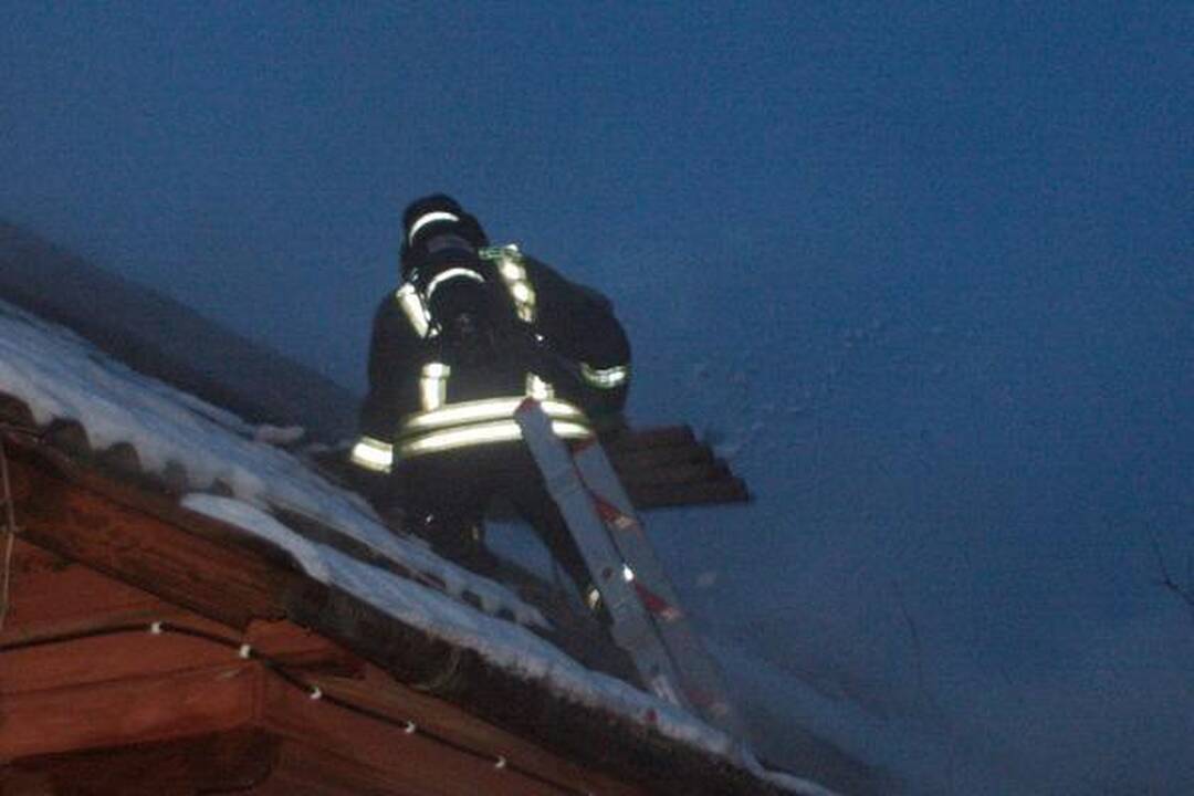 Šįryt liepsnojo namas Paupio gatvėje Vilniuje