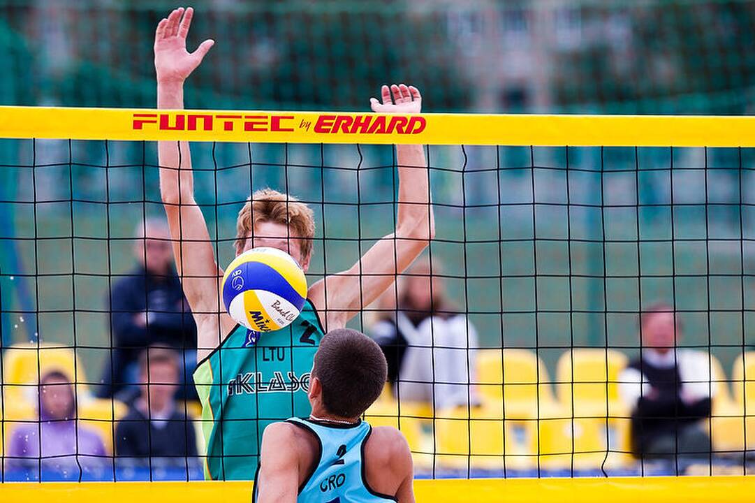 Vilniuje vyksta Europos jaunių paplūdimio tinklinio čempionatas