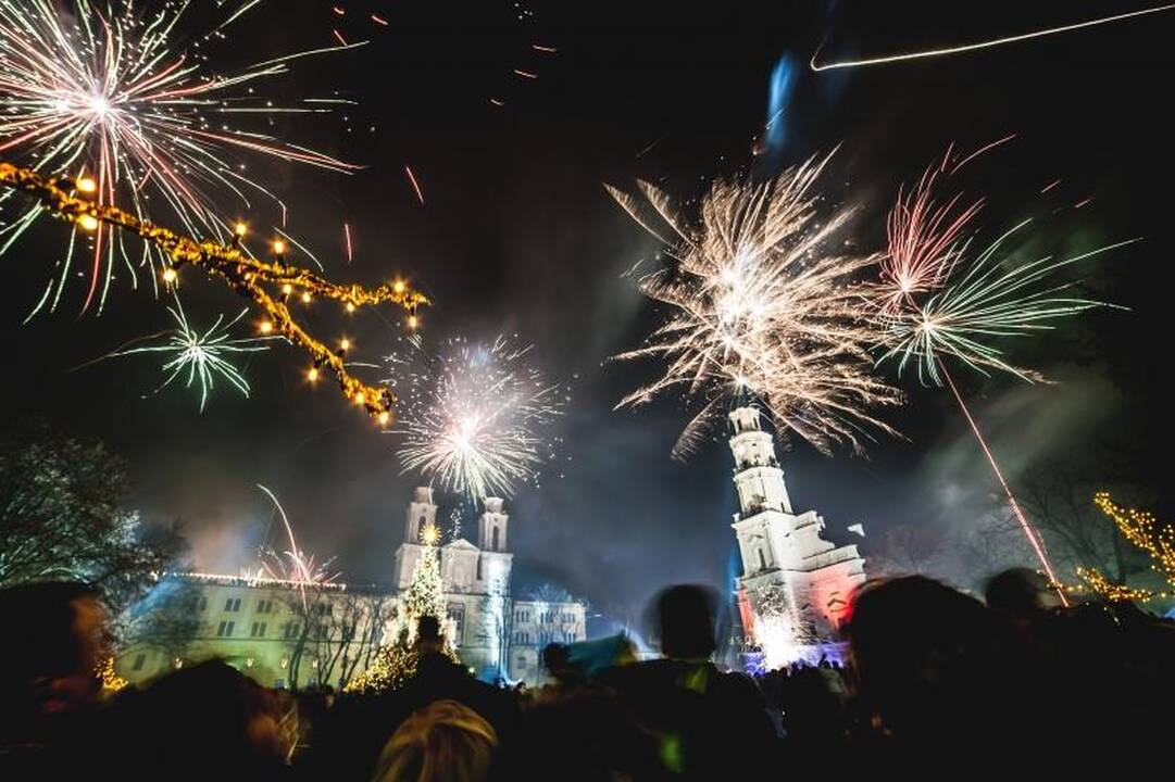 Kaunas pakiliai sutiko Naujuosius metus 