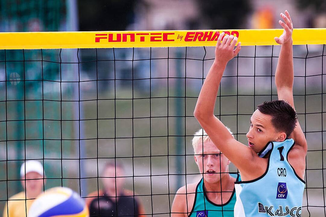 Vilniuje vyksta Europos jaunių paplūdimio tinklinio čempionatas