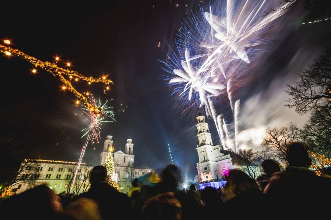Kaunas pakiliai sutiko Naujuosius metus 