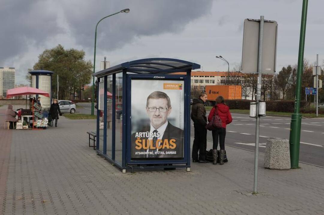 Politikai Klaipėdoje reklamuojasi ir tylos dieną 