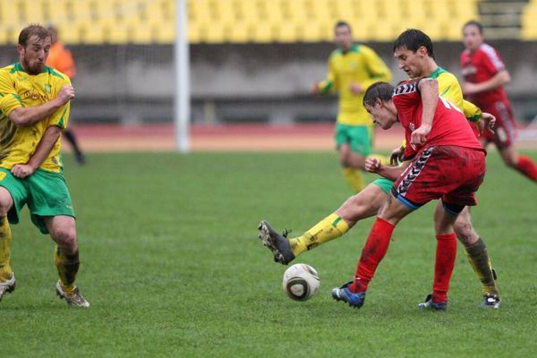 Kauniečių derbį laimėjo FBK „Kaunas“ futbolininkai 