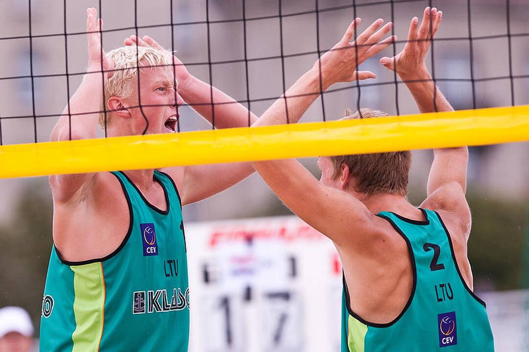 Vilniuje vyksta Europos jaunių paplūdimio tinklinio čempionatas