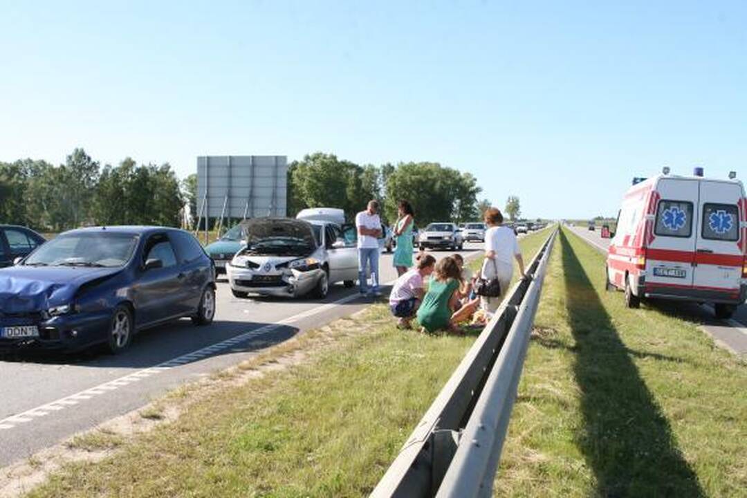 Kelyje iš Palangos – serijinė avarija