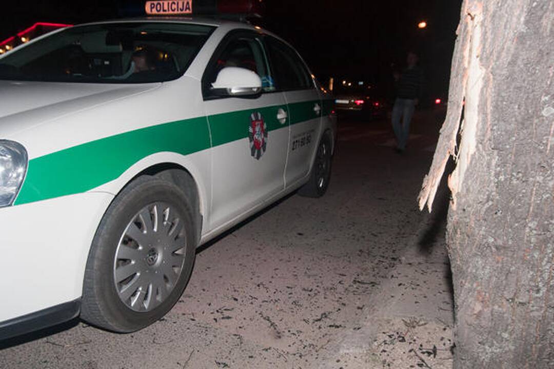 Sprukdamas nuo policijos girtas 20-metis sudaužė visureigį