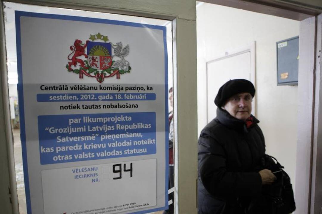 Referendumas dėl rusų kalbos tapo rimtu signalu Latvijos valdžiai