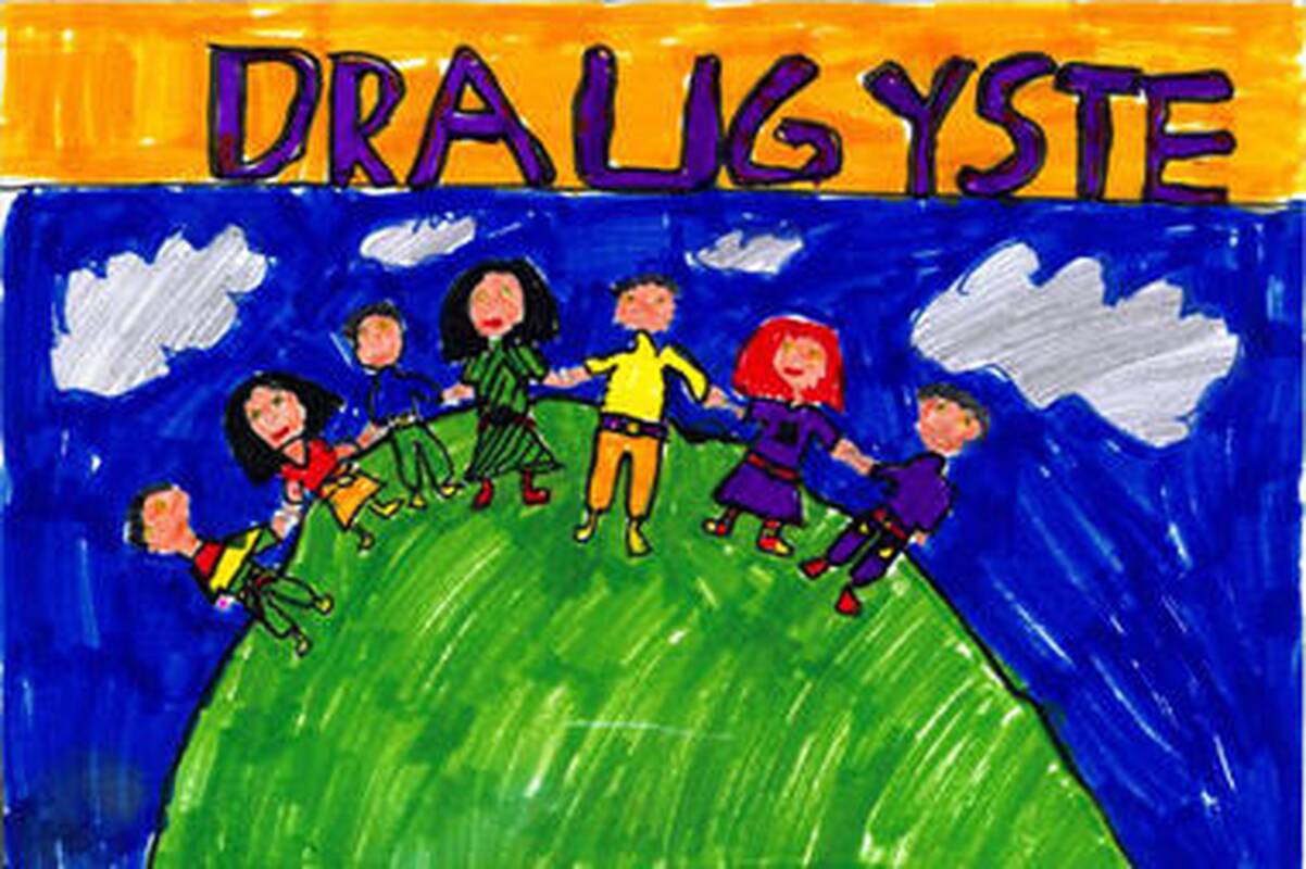 Vaikai pakviesti piešti gražiausią žodį