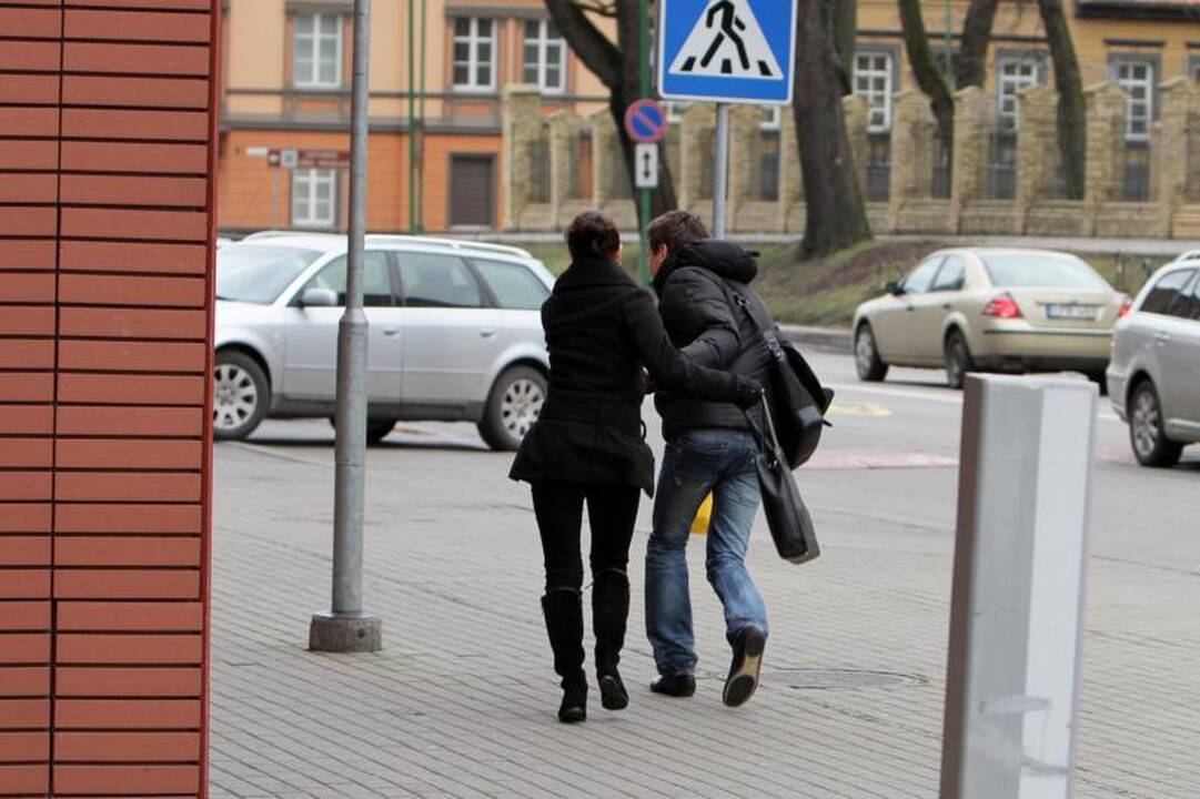 Ciklonas Ullis pajūryje tik kėlė bangas 