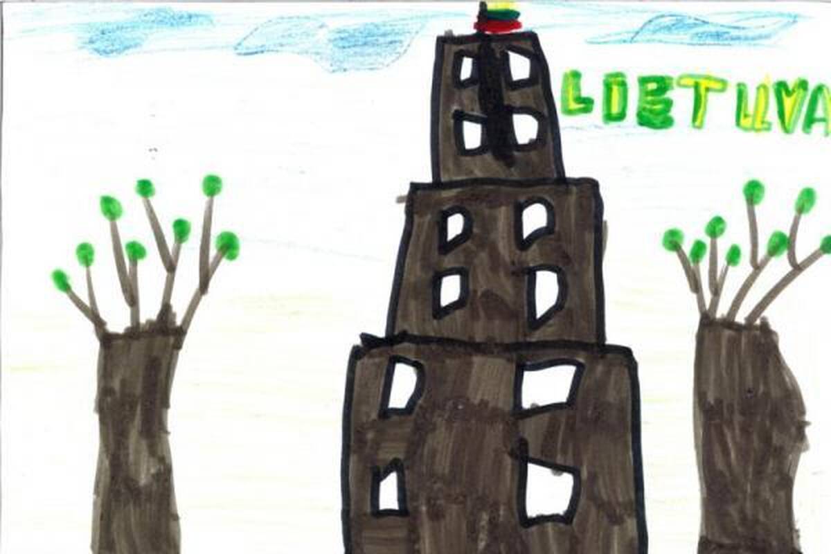 Vaikai pakviesti piešti gražiausią žodį