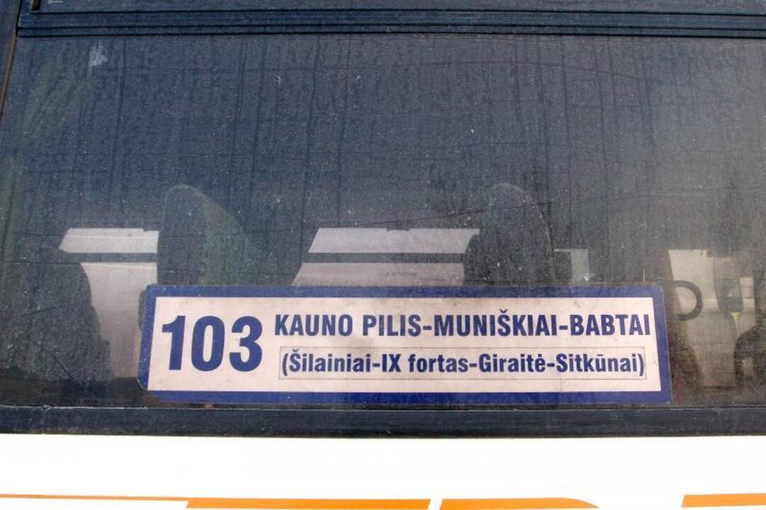 Prie P. Vileišio tilto užsidegė autobusas 