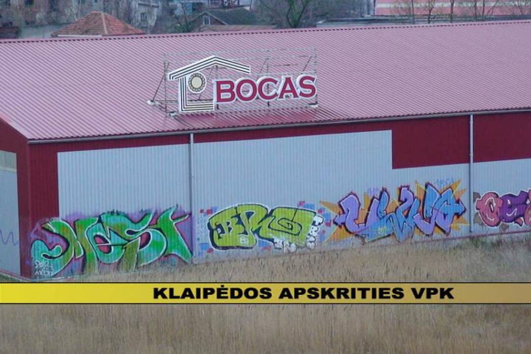 Klaipėdos pareigūnai sulaikė grafitininkų gaują(papildyta 17:05 val.) 