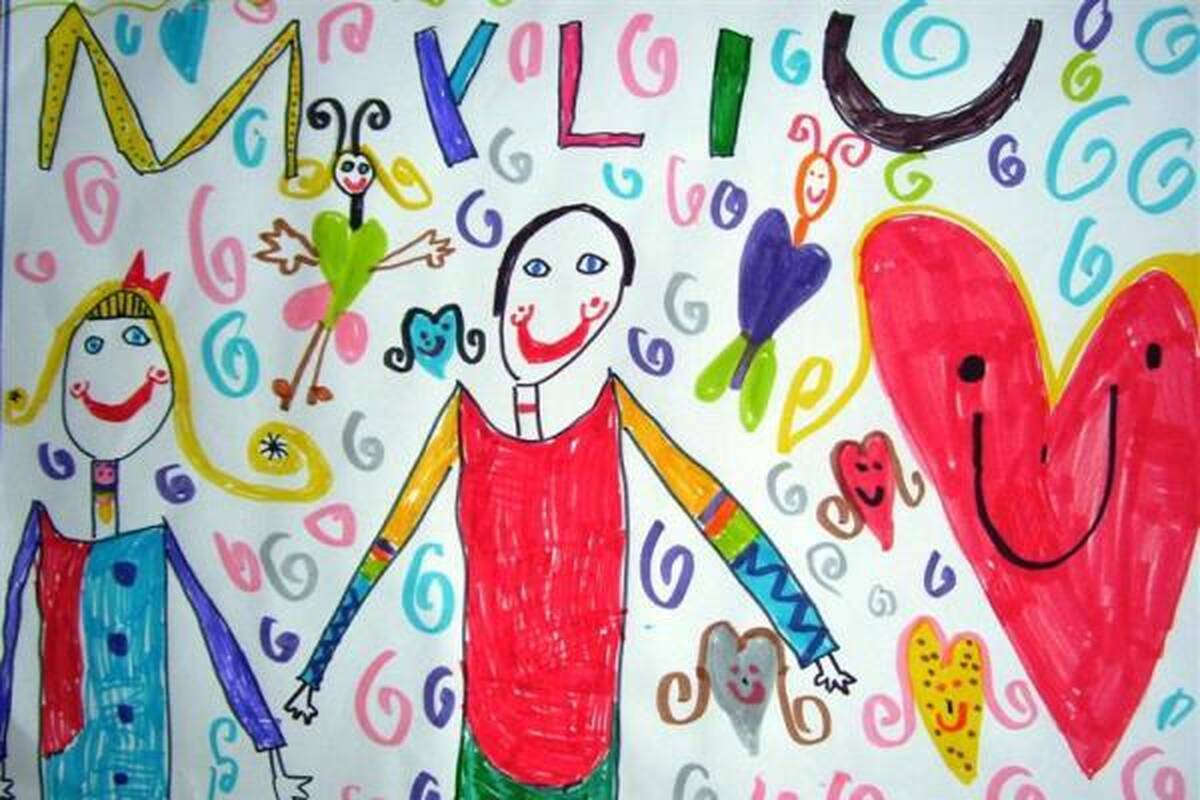 Vaikai pakviesti piešti gražiausią žodį
