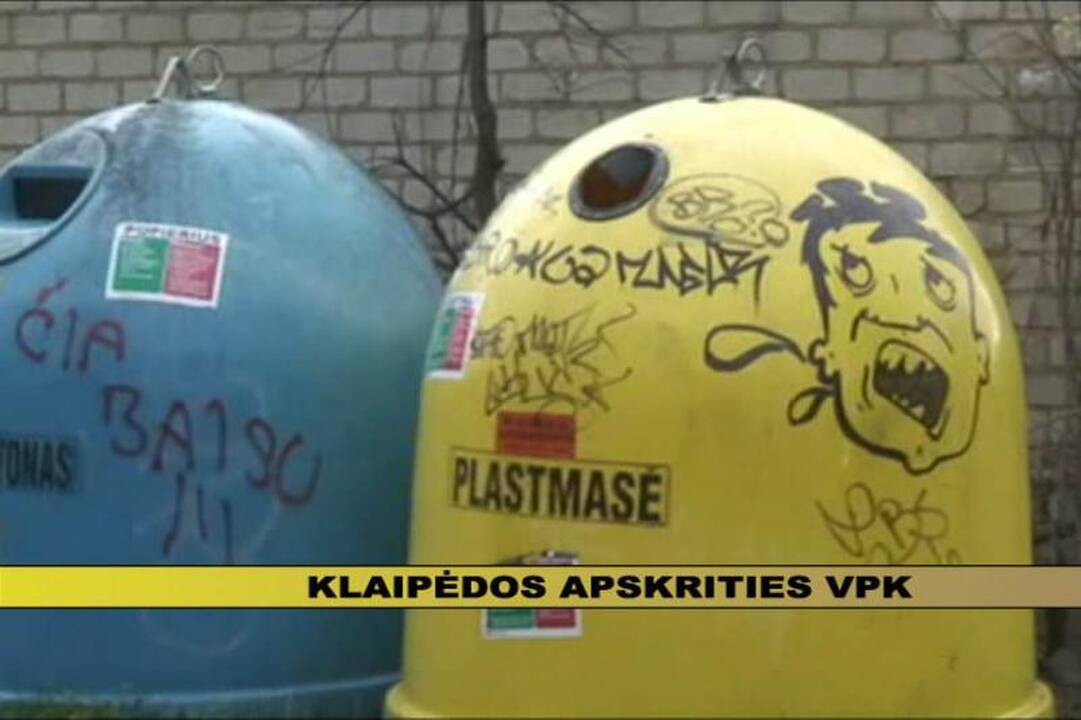 Klaipėdos pareigūnai sulaikė grafitininkų gaują(papildyta 17:05 val.) 