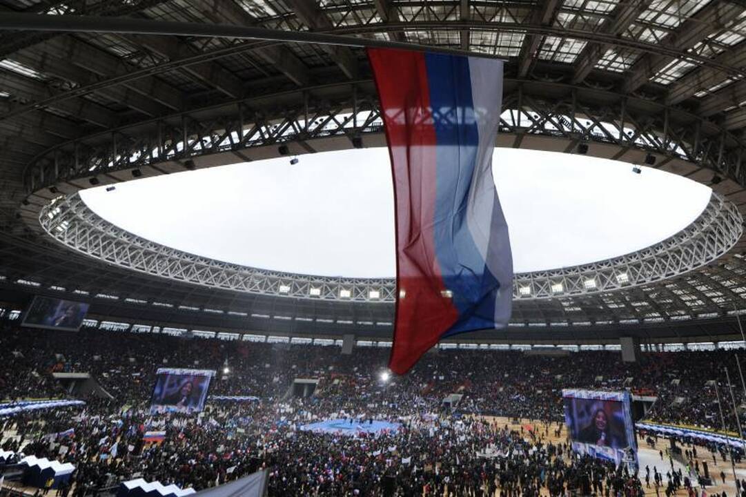 Maskvoje vyksta akcijos Vladimirui Putinui remti
