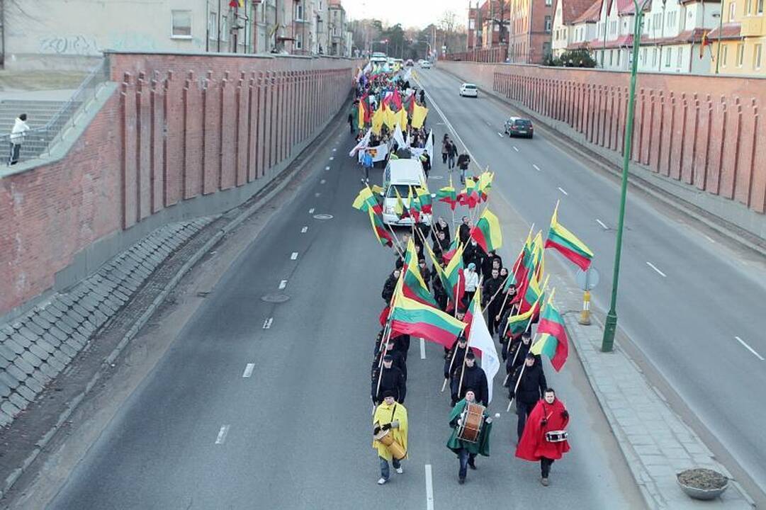 Klaipėda Kovo 11-ąją atšventė triukšmingai