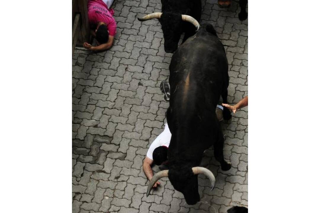San Fermino festivalyje buliai subadė du žmones (papildyta)