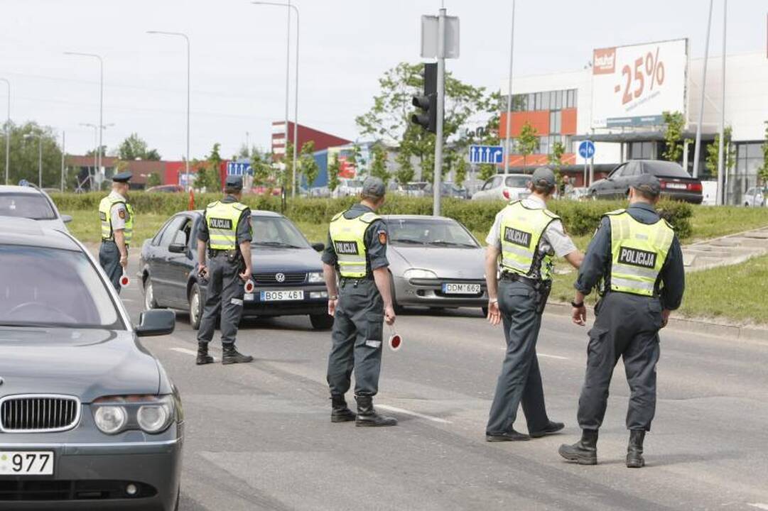 Klaipėdoje dėl policijos reido blokuotas eismas