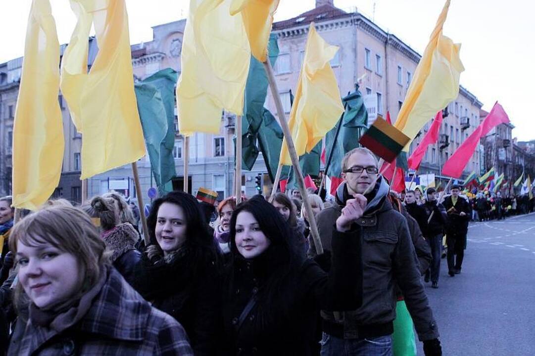 Klaipėda Kovo 11-ąją atšventė triukšmingai