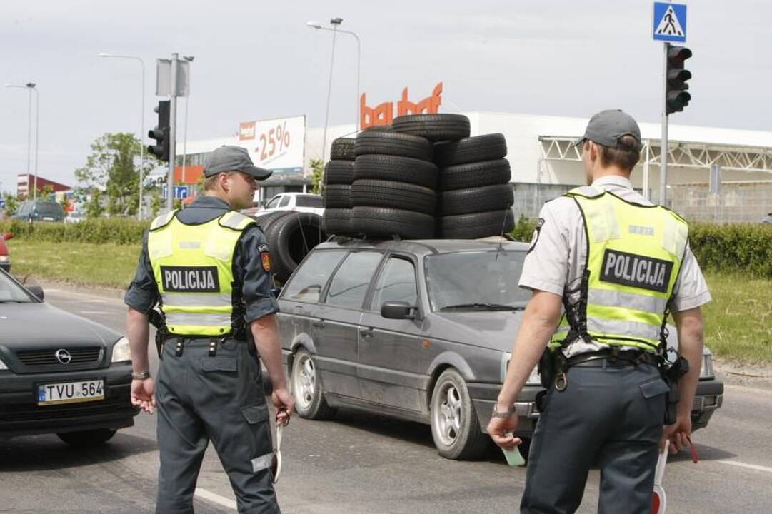 Klaipėdoje dėl policijos reido blokuotas eismas
