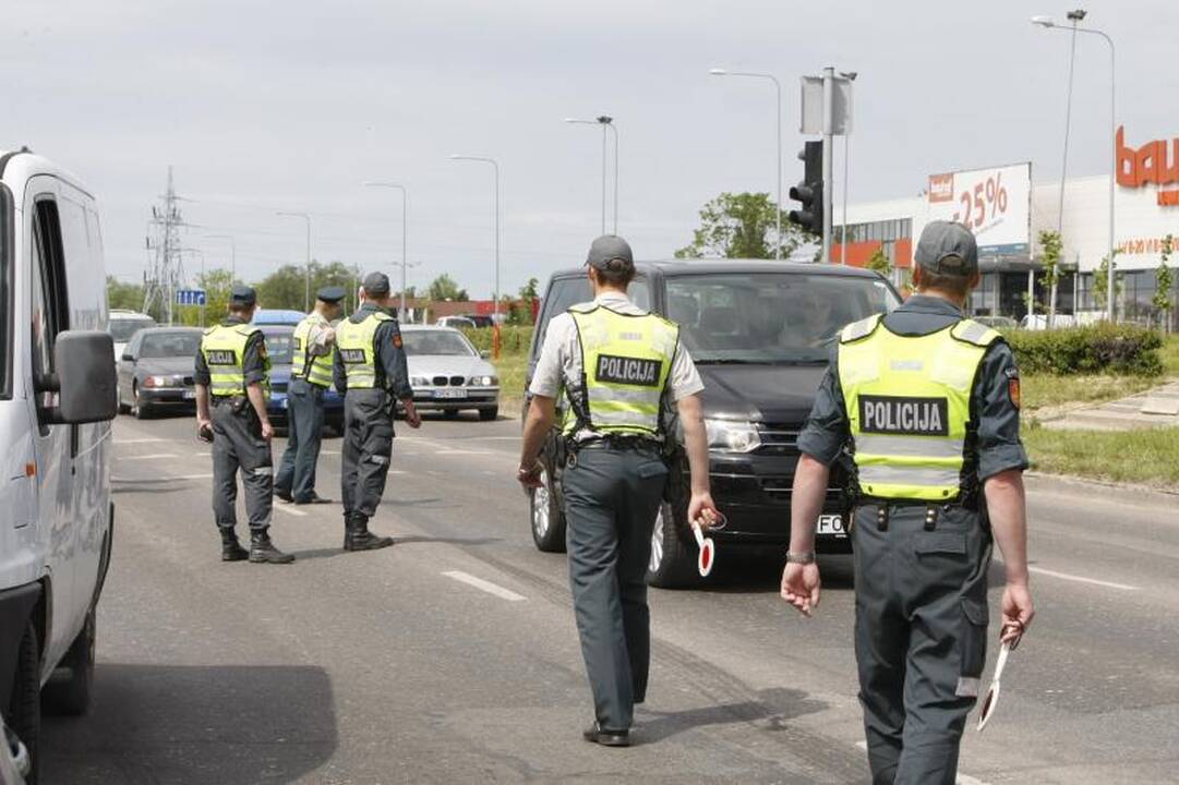 Klaipėdoje dėl policijos reido blokuotas eismas
