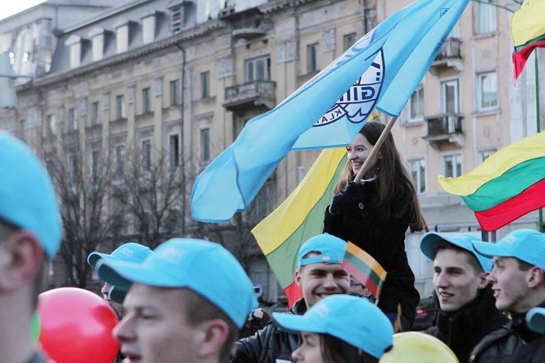 Klaipėda Kovo 11-ąją atšventė triukšmingai