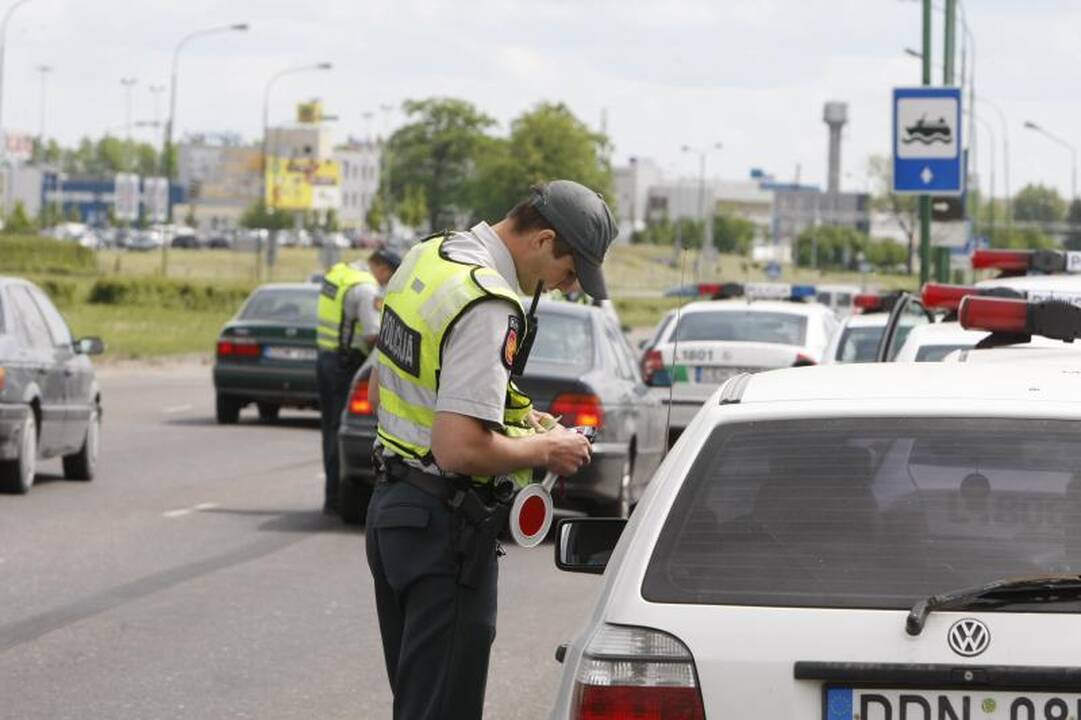 Klaipėdoje dėl policijos reido blokuotas eismas