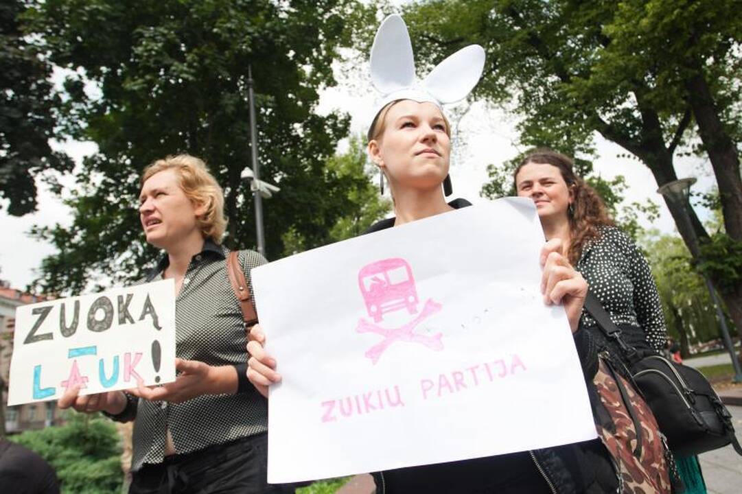 Vilniuje – susirinkimas prieš viešojo transporto bilietų reformą