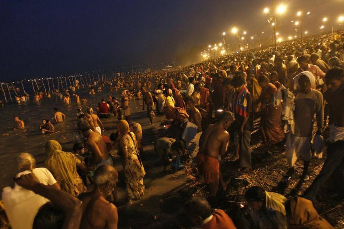 Indijoje nuodėmes Gangoje nusiplovė 120 milijonų tikinčiųjų