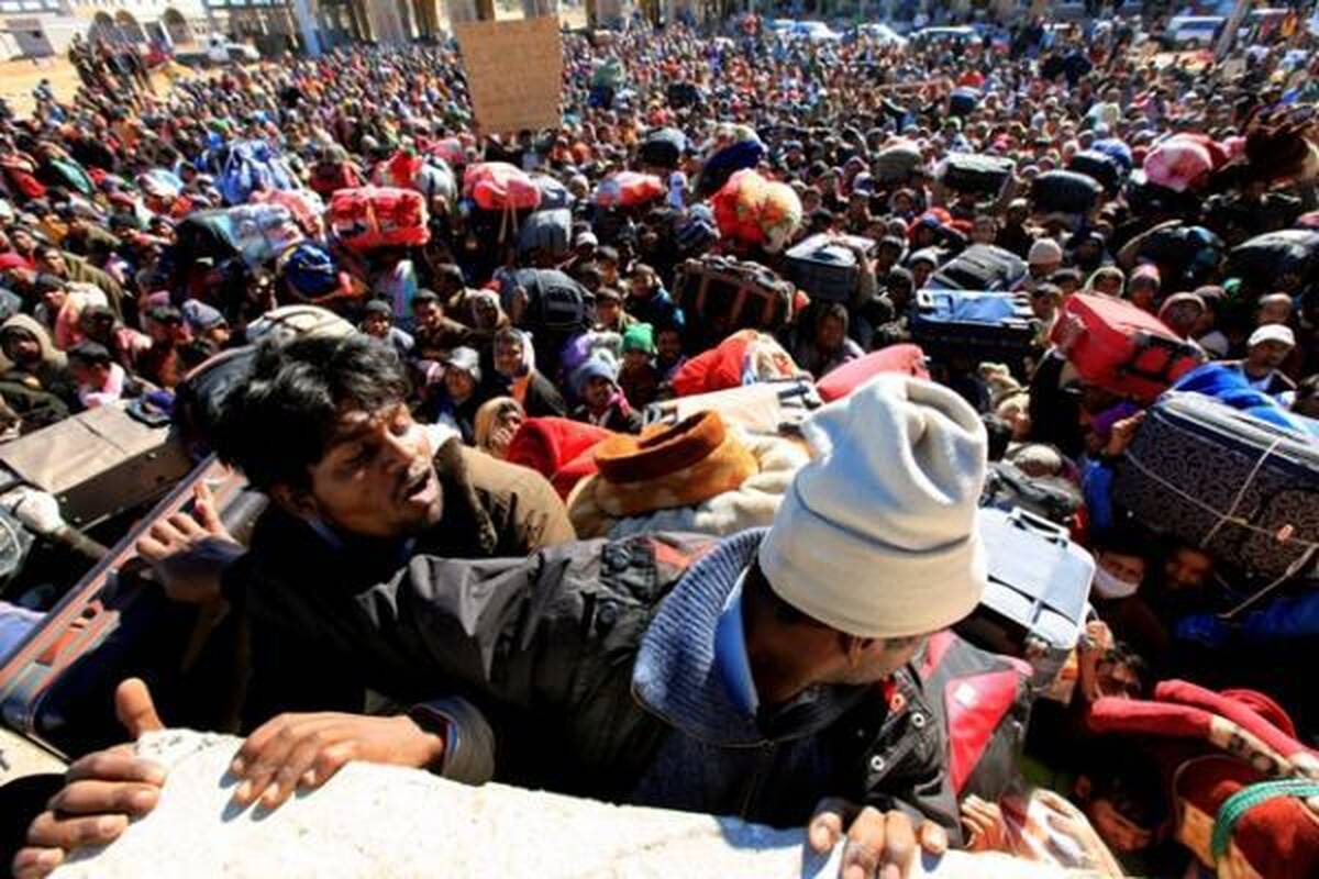 Libiją mėgina palikti 1,5 mln. žmonių