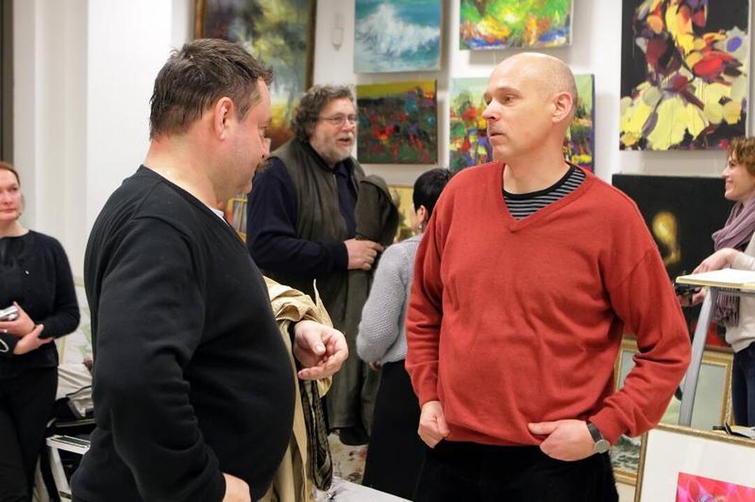 Žymus juvelyras S.Virpilaitis su paroda užsuko į Klaipėdą