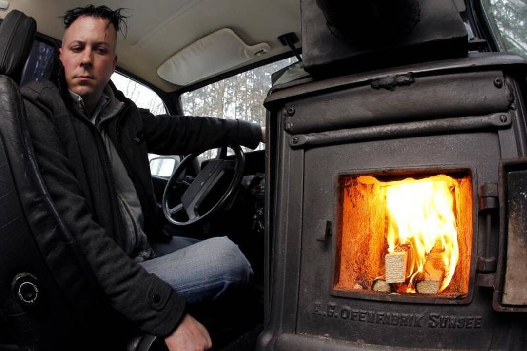 Automobilyje - krosnis apsiginti nuo šalčių
