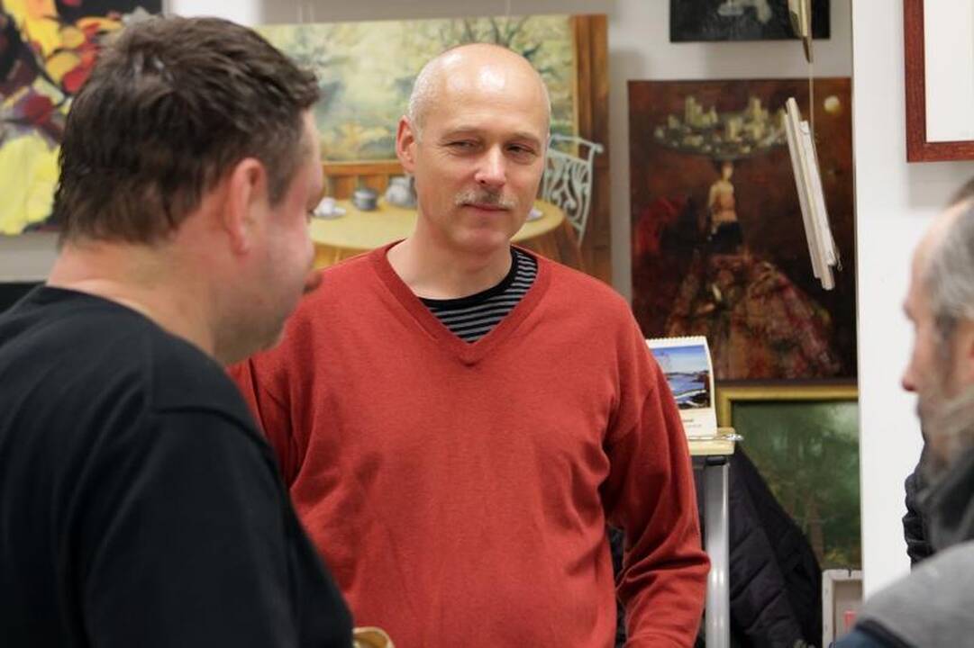 Žymus juvelyras S.Virpilaitis su paroda užsuko į Klaipėdą