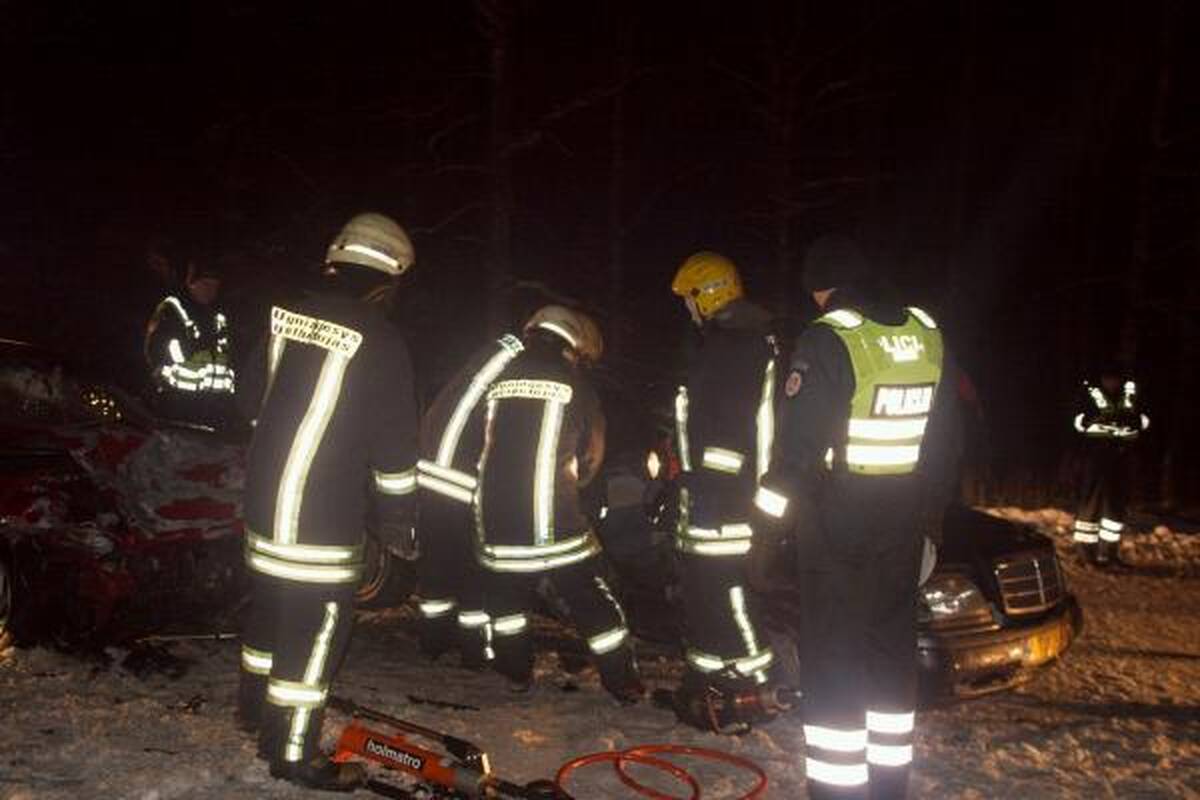 Per avariją Vilniuje žuvo taksi keleivis