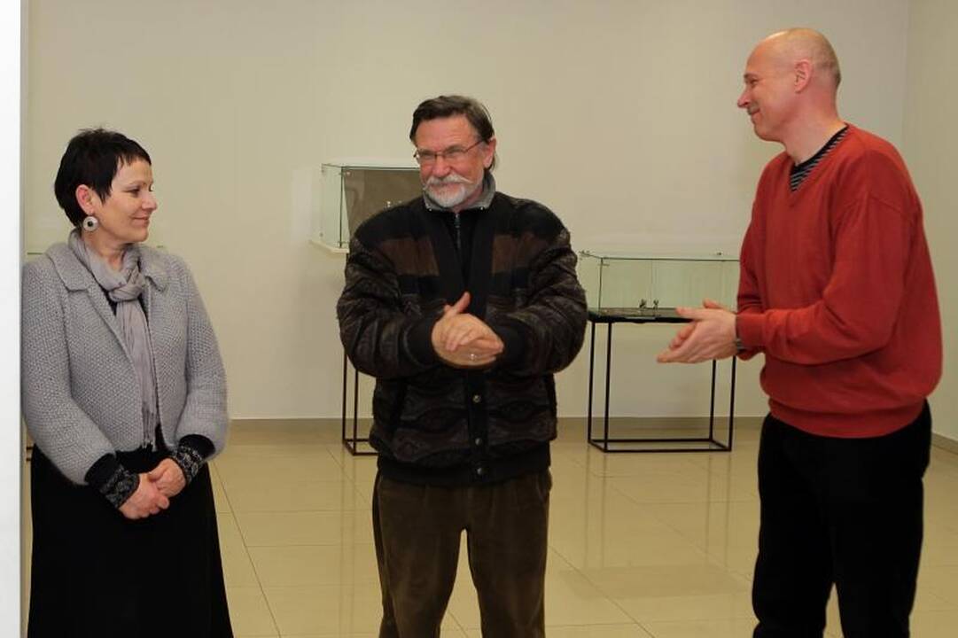Žymus juvelyras S.Virpilaitis su paroda užsuko į Klaipėdą