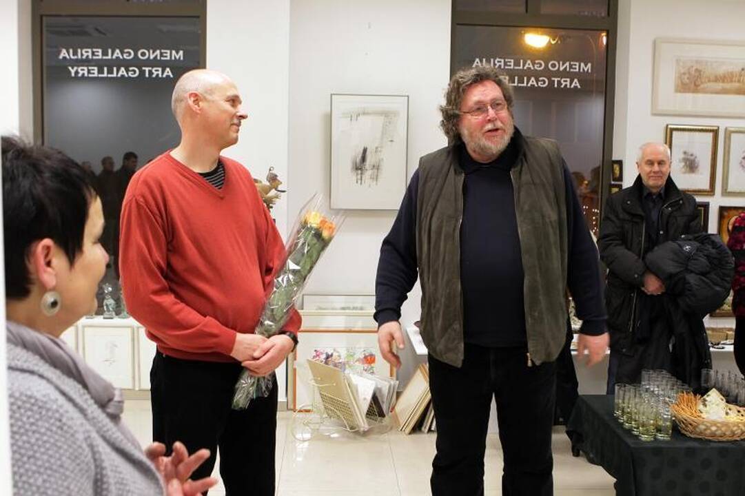 Žymus juvelyras S.Virpilaitis su paroda užsuko į Klaipėdą
