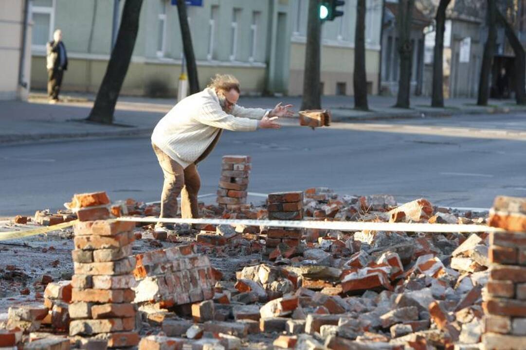 Stiprus vėjas naktį nusiaubė pajūrį (atnaujinta 15:58 val.)