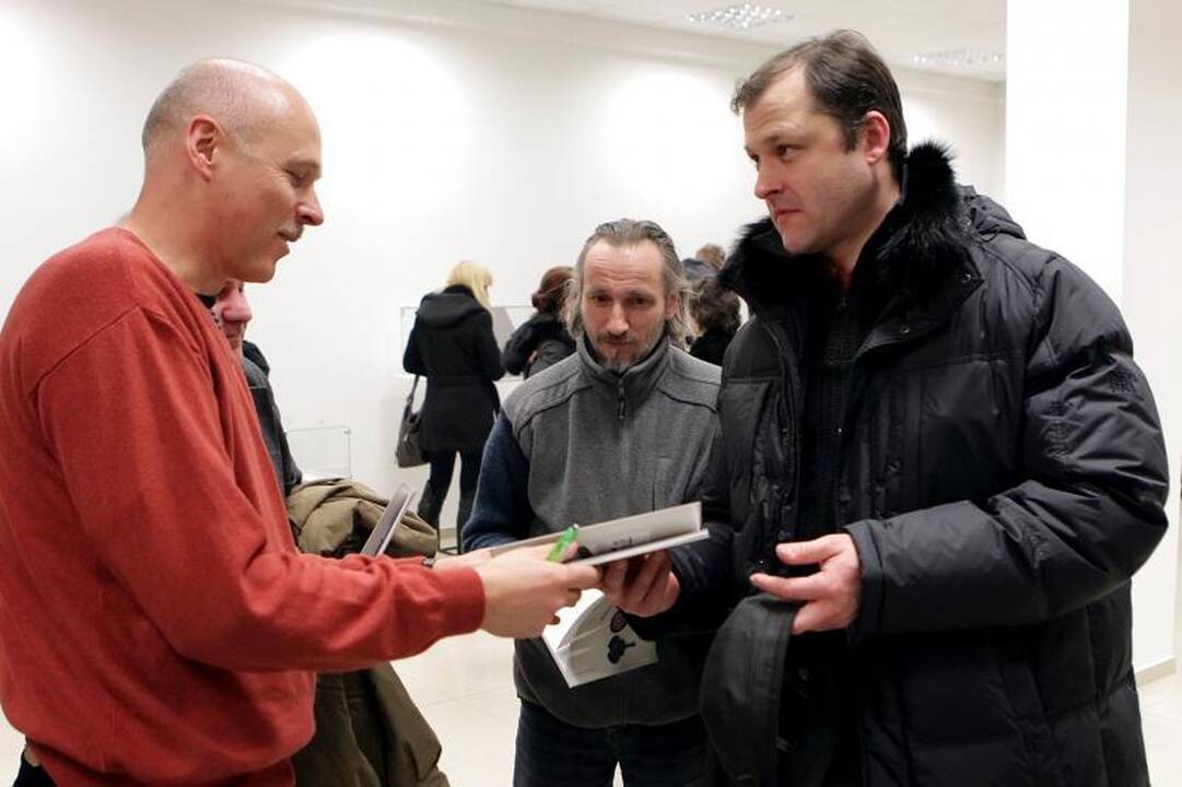 Žymus juvelyras S.Virpilaitis su paroda užsuko į Klaipėdą