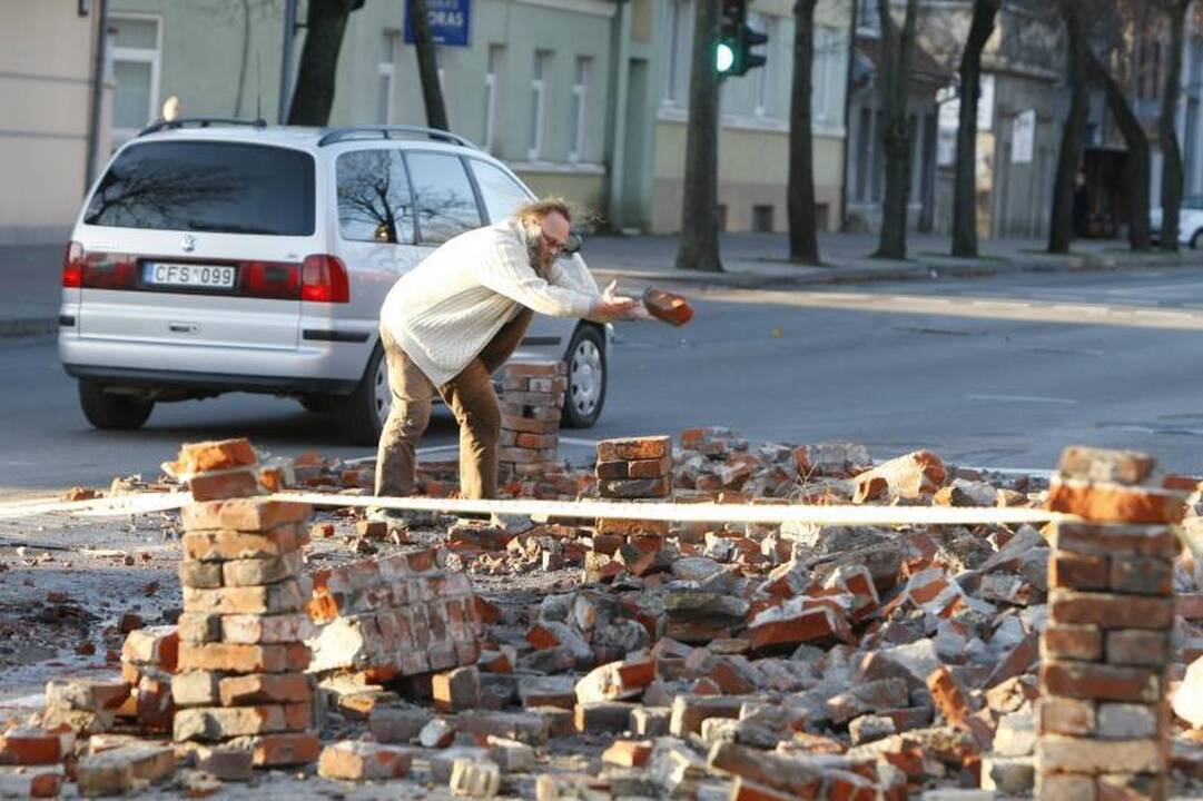 Stiprus vėjas naktį nusiaubė pajūrį (atnaujinta 15:58 val.)