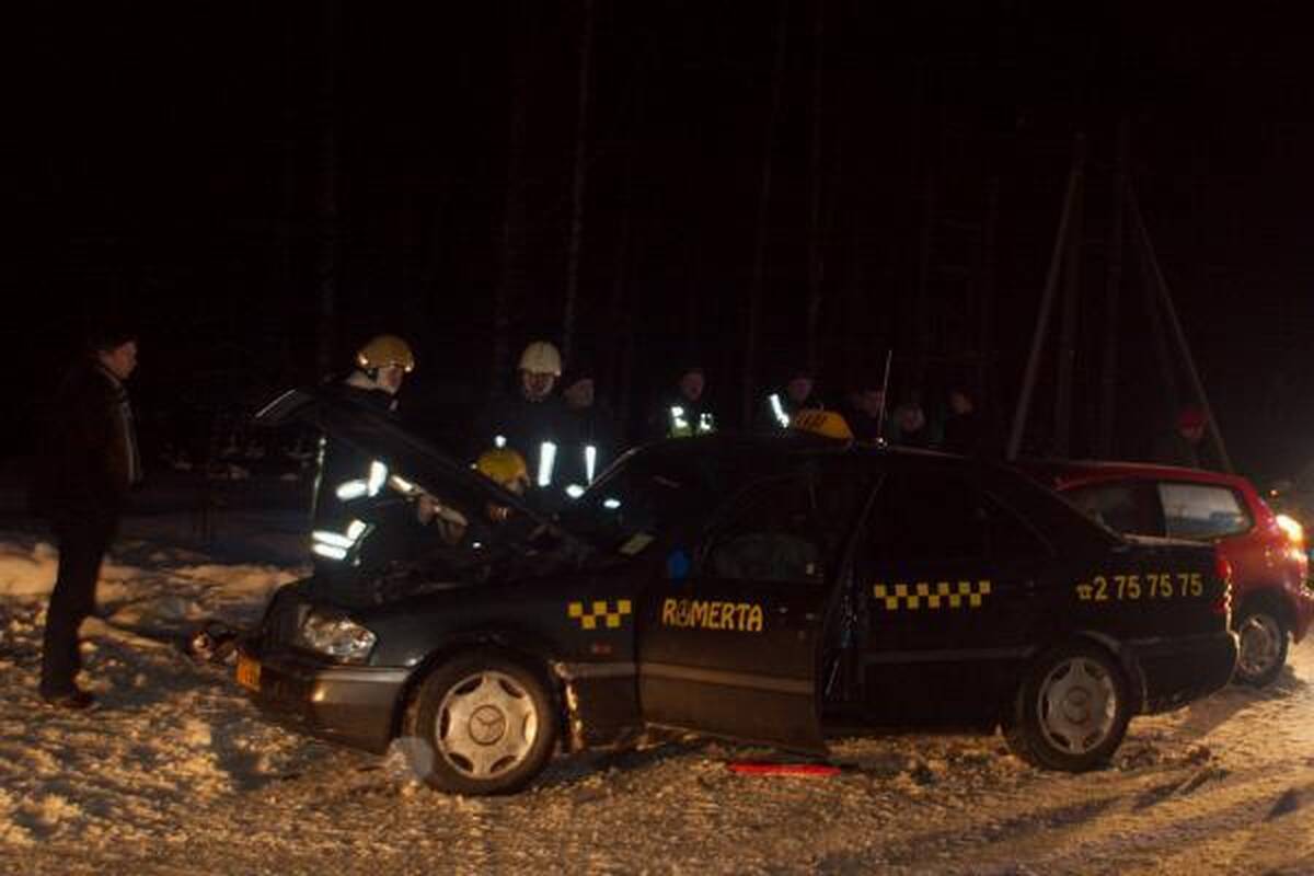 Per avariją Vilniuje žuvo taksi keleivis
